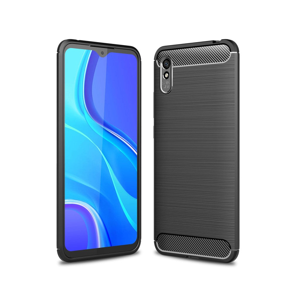 Coque de protection Carbone noir Xiaomi Redmi 9A
