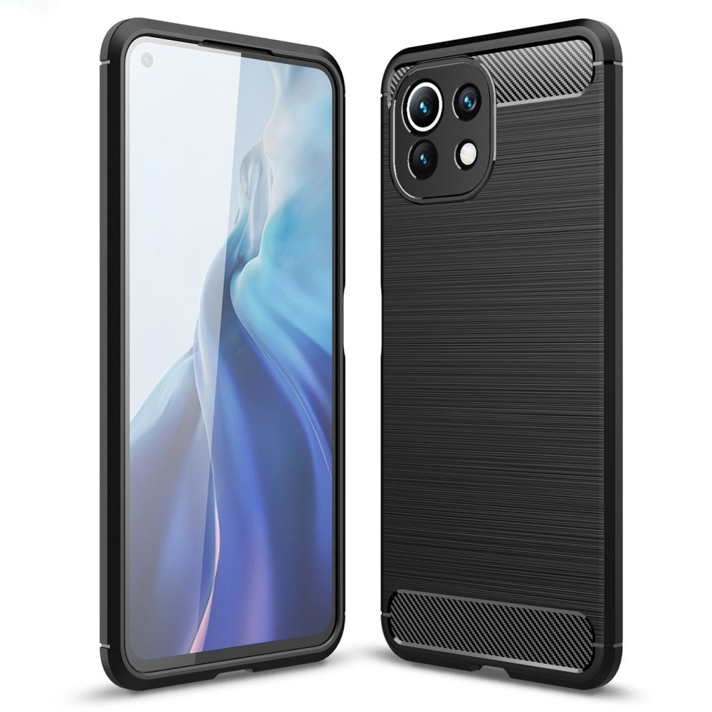 Coque de protection Carbone noir Xiaomi Mi 11 Lite