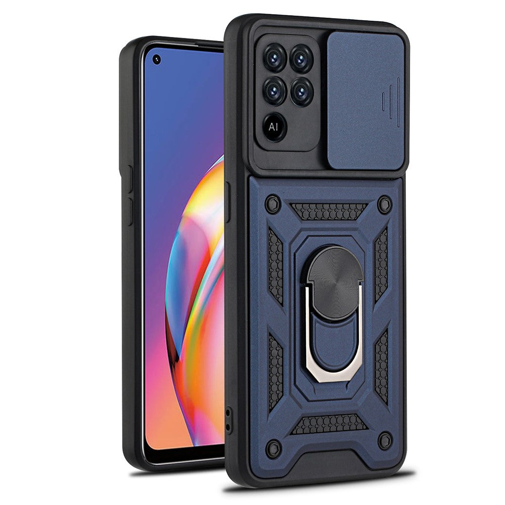 Coque de protection bague bleu Oppo A94 4G