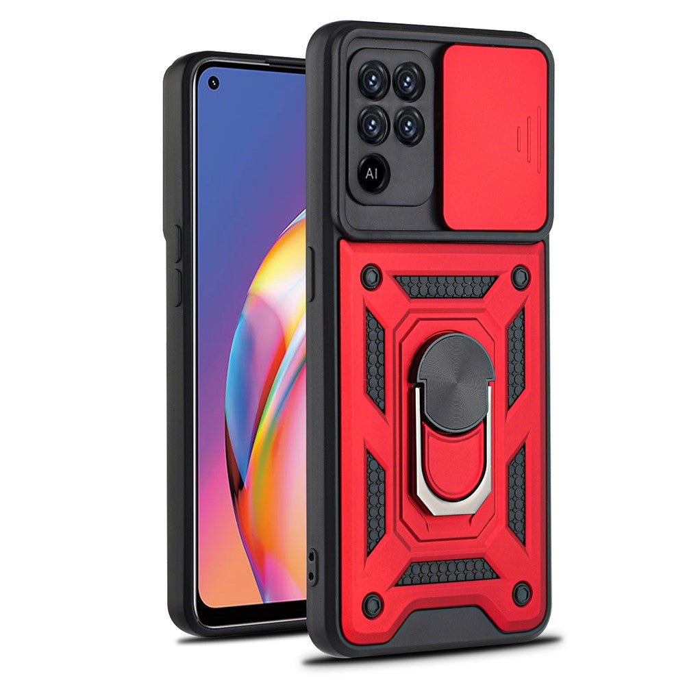 Coque de protection bague rouge Oppo A94 4G