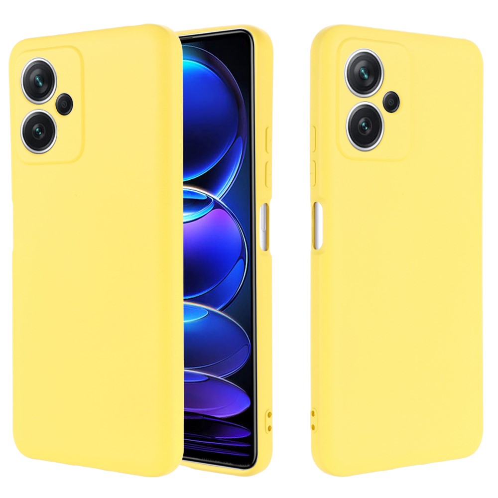 Coque de protection silicone jaune Xiaomi Redmi Note 12 Pro 5G