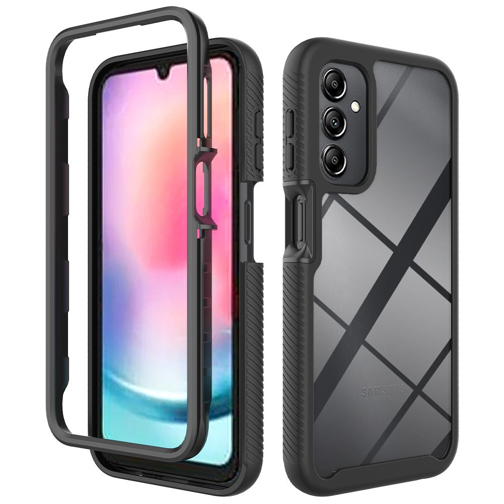 Coque de protection transparent ultra renforcée noir Samsung A24 A34 A54