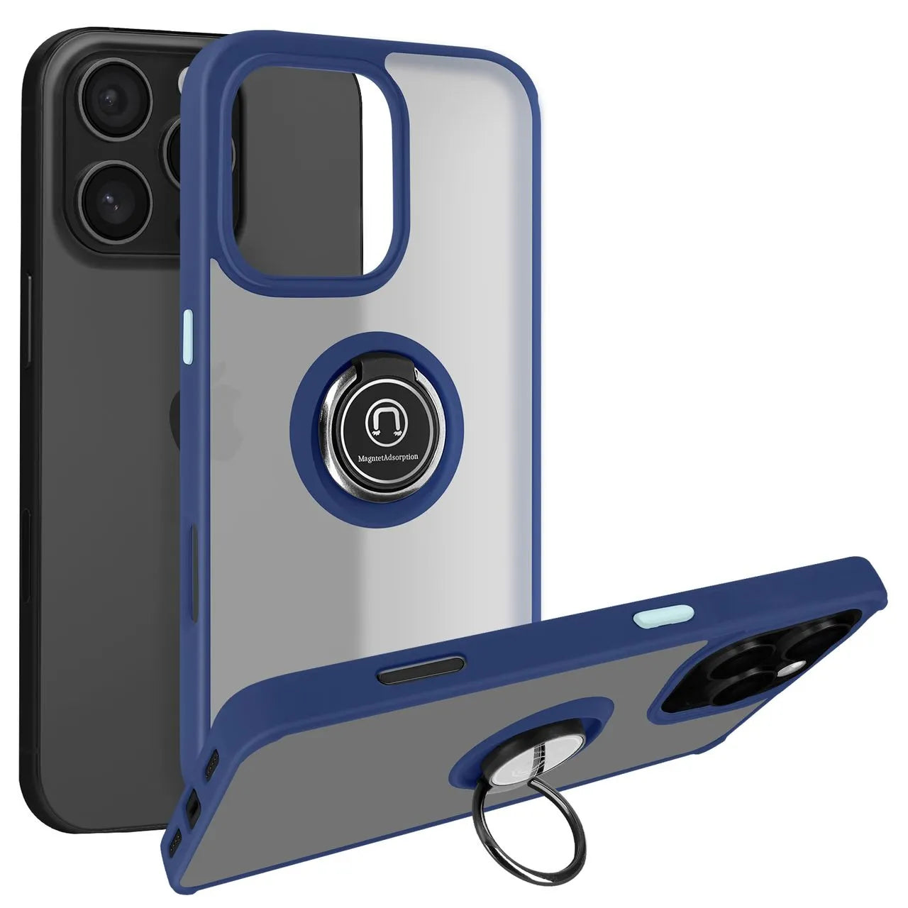 Coque bague rigide de couleur - iPhone 13