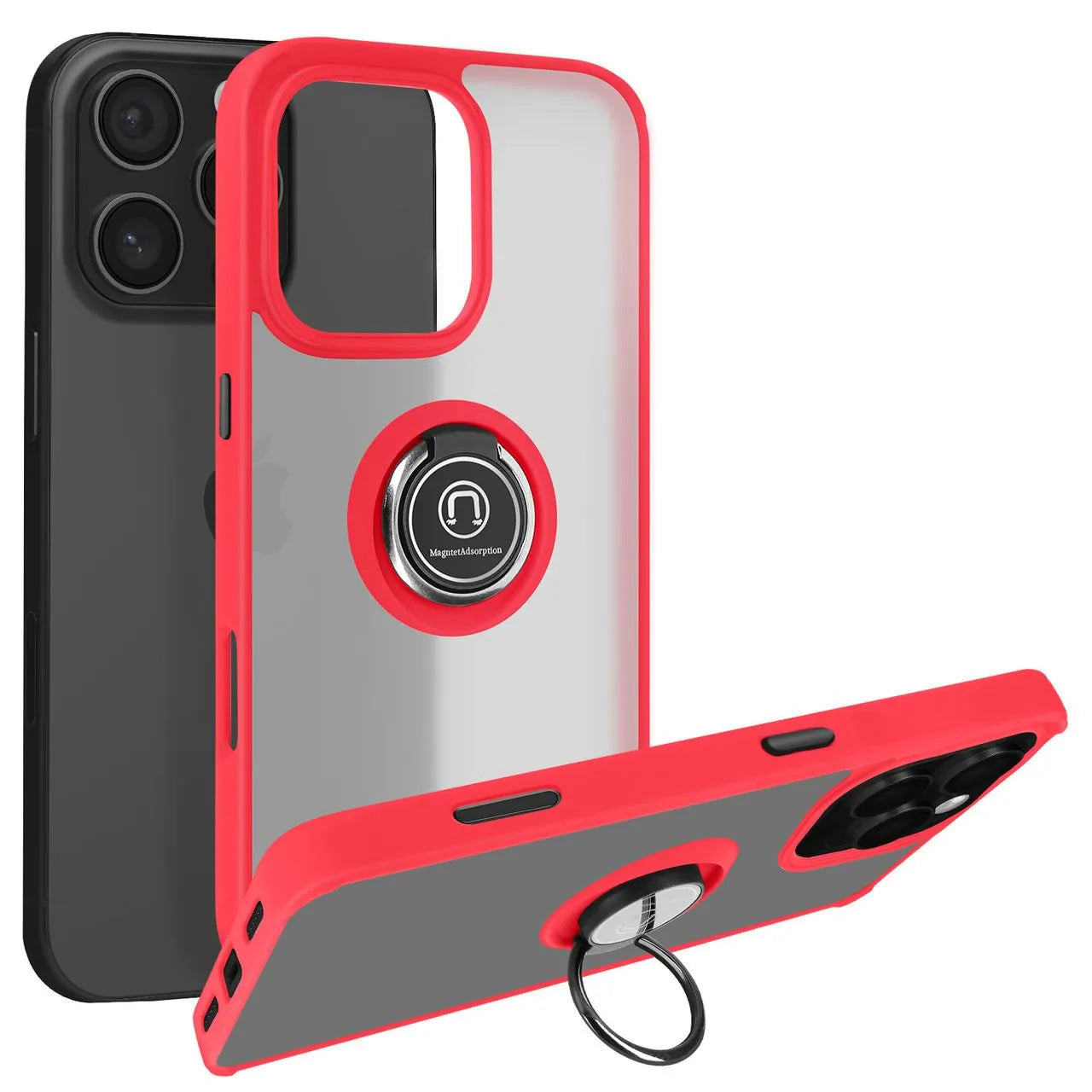 Coque bague rigide de couleur - iPhone 13
