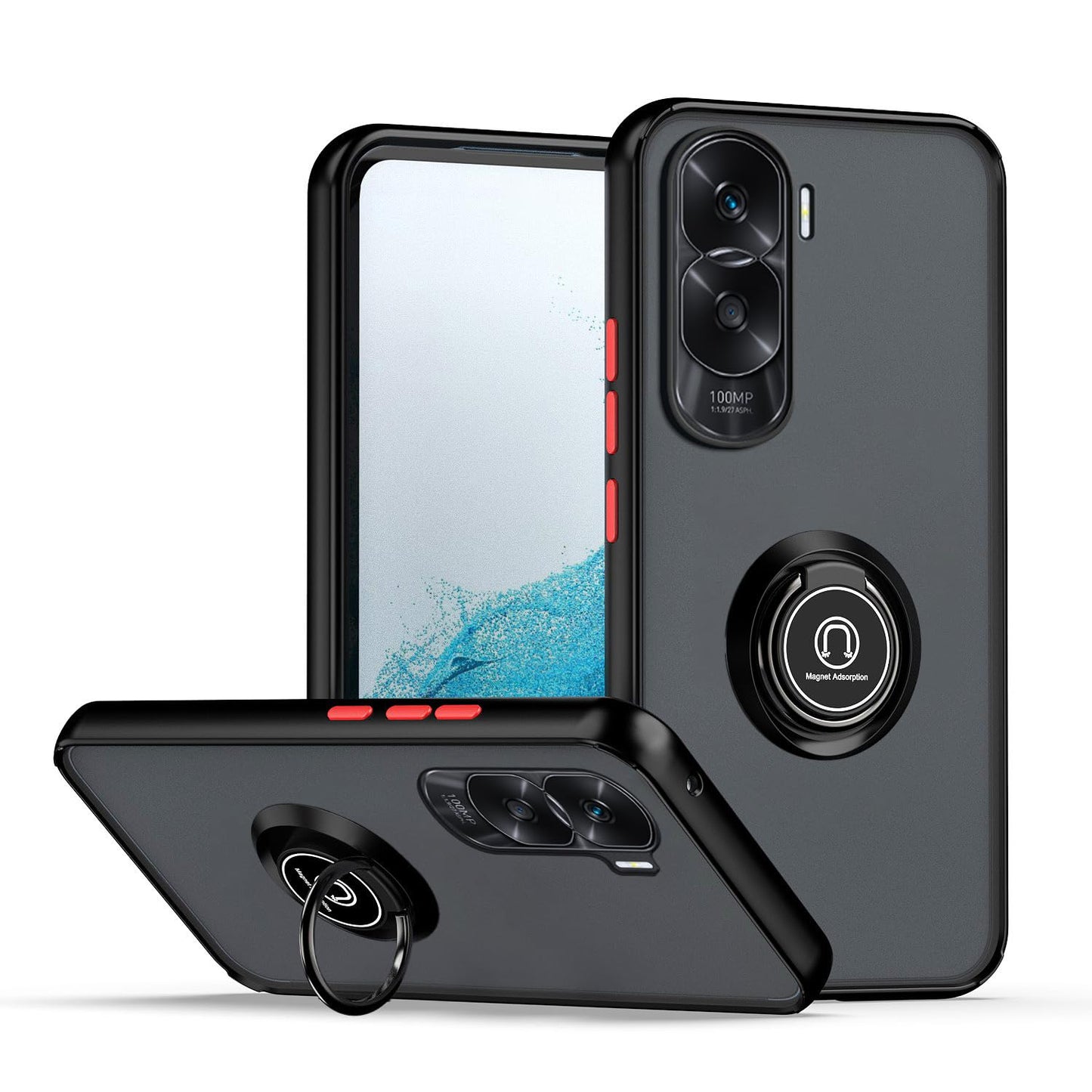 Coque bague de couleur - HONOR 90 lite