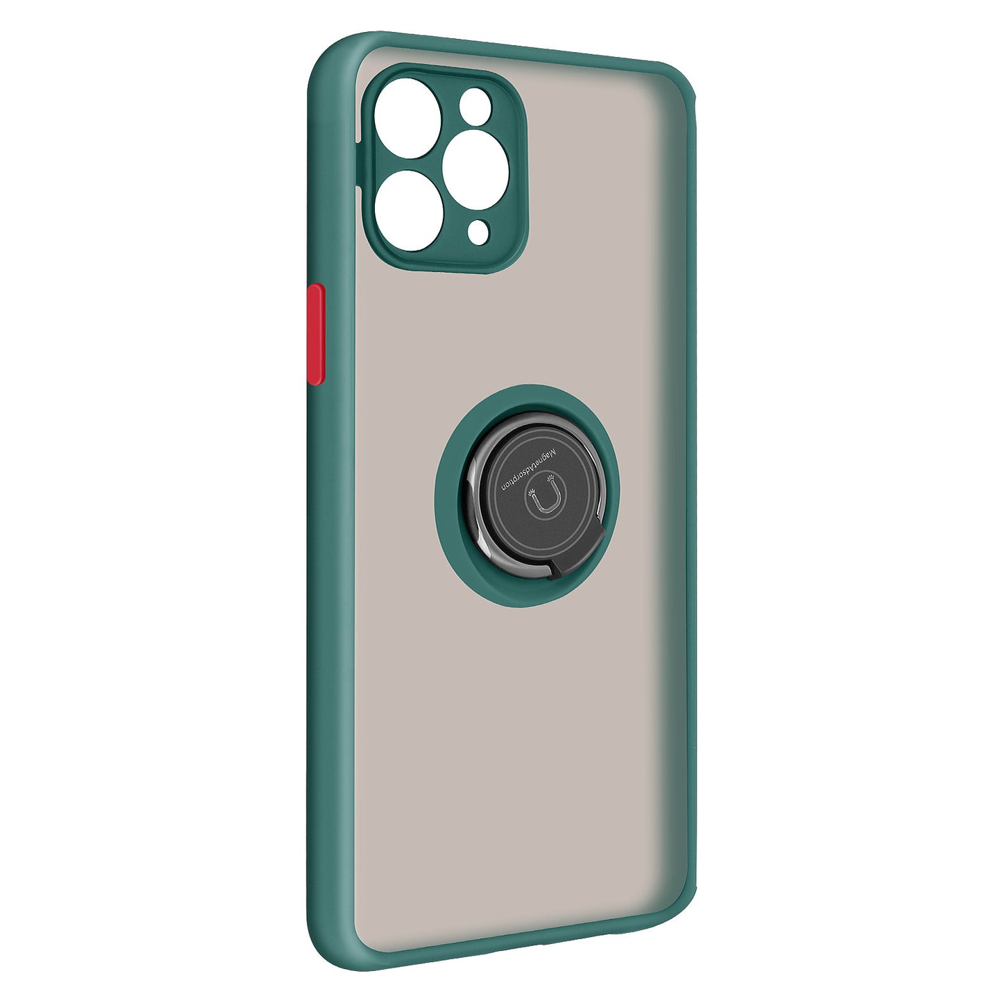 coque iPhone 11 bague verte aimantée flapstore antichoc pas chere vue coté