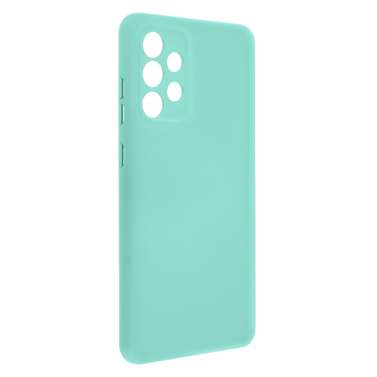 SAMSUNG A32 5G - Coque silicone cyan