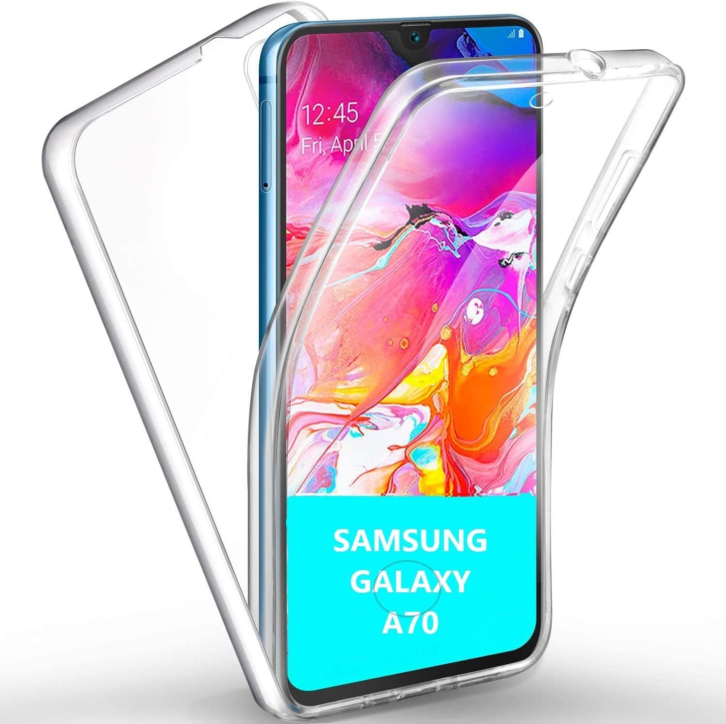 Coque transparente intégrale 360 A70