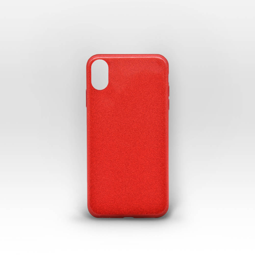 Coque Paillettes IPhone XS Max Rouge