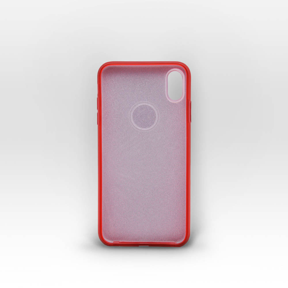 Coque Paillettes IPhone XS Max Rouge