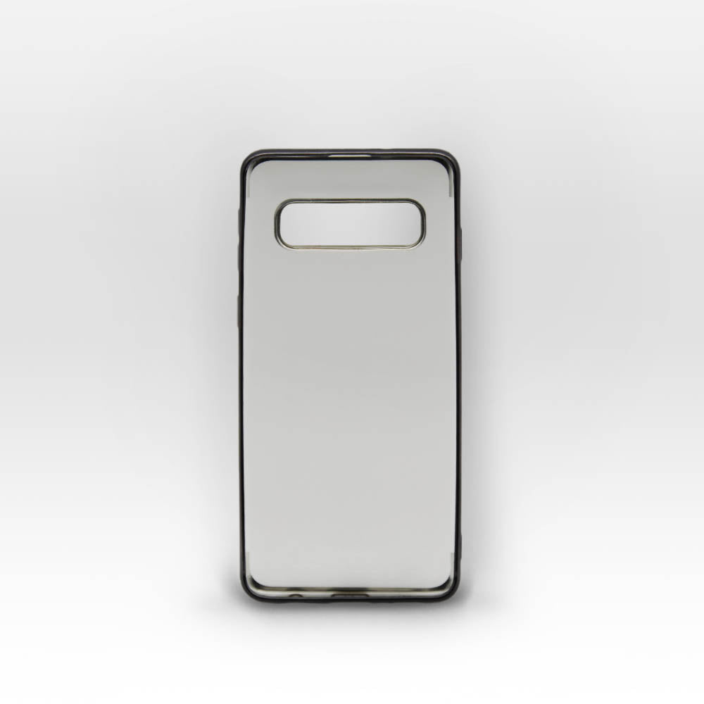 SAMSUNG Galaxy S10 - Coque Transparente Bord Argent