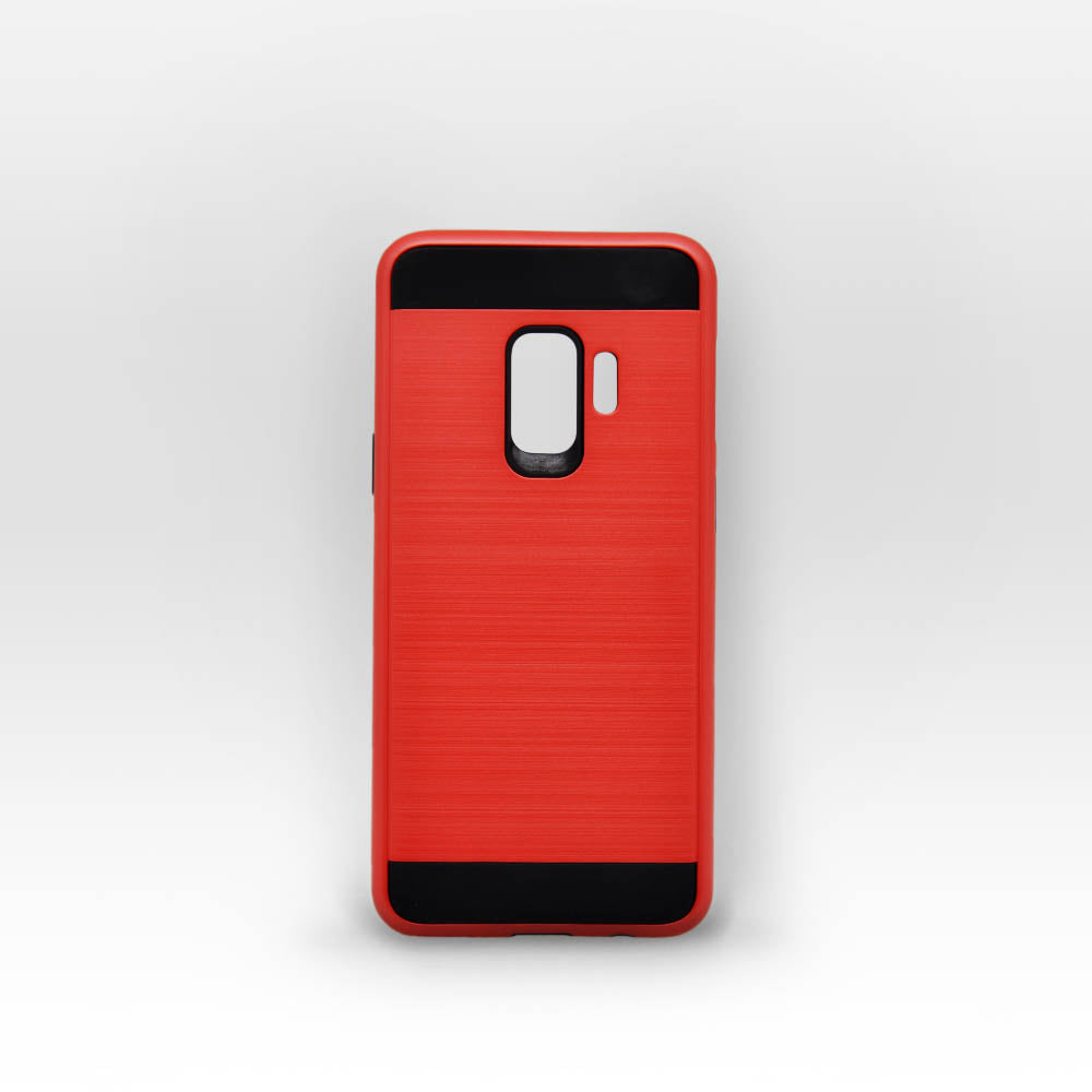 SAMSUNG Galaxy S9 - Coque Carbone Rouge