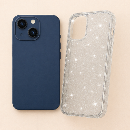Coque Rigide Pailletée Transparente - iPhone 14 + et 15 +