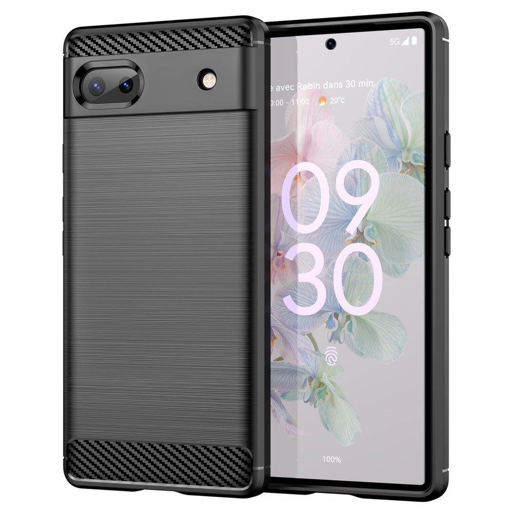 Coque de protection type fibre de carbone Google Pixel 6A