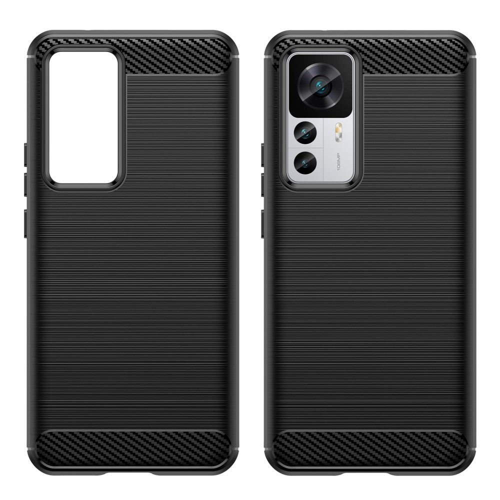 Coque de protection type fibre de carbone Xiaomi 12T 5G/12T Pro 5G