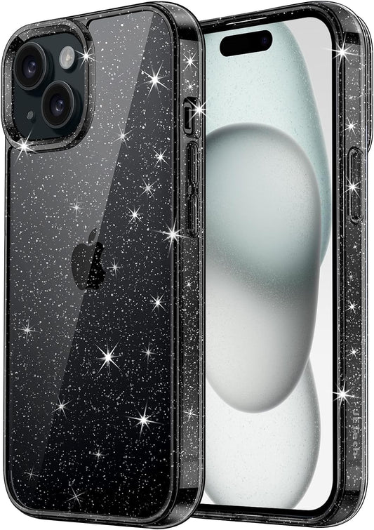 Coque paillette transparente noire -  iPhone 11 Pro Max