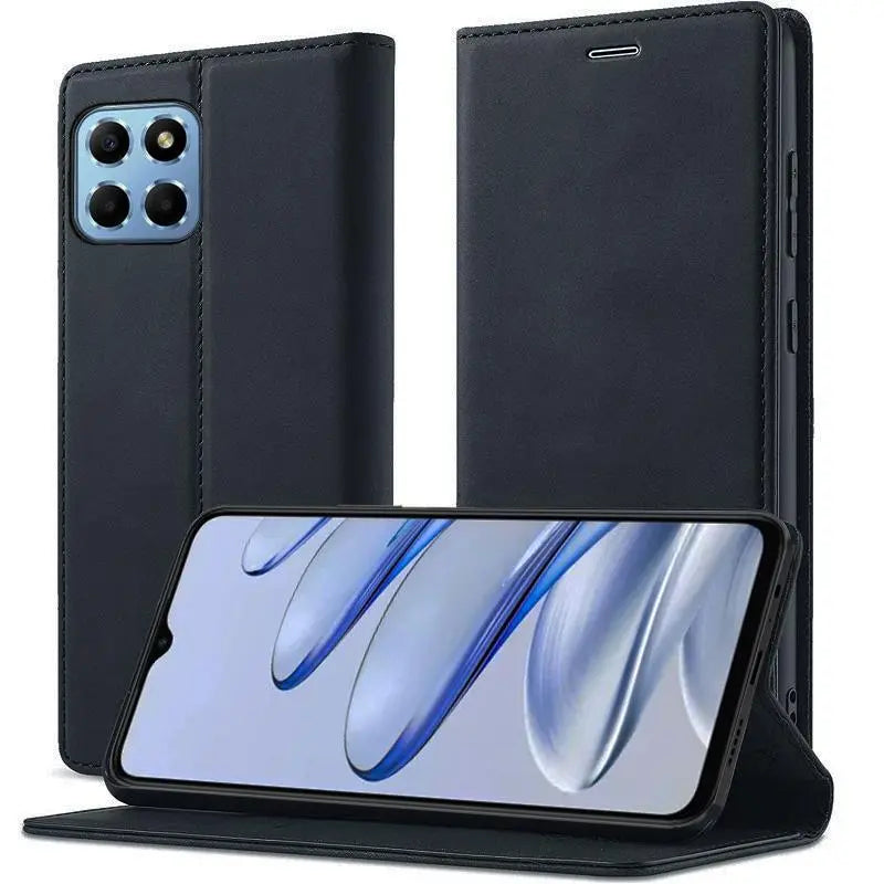 Étui portefeuille noir - Honor 70 Lite