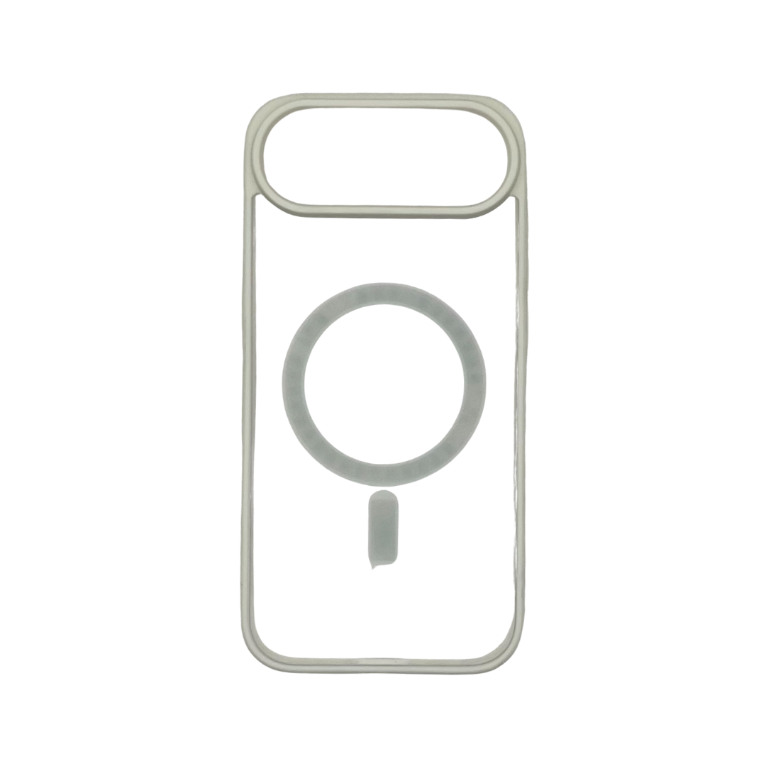 Coque transparente MagSafe rigide avec bord de couleur - iPhone 17 air