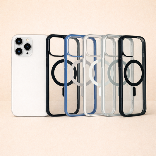 Coque Transparente MagSafe Rigide avec Bord de Couleur - IPhone 15 PRO MAX