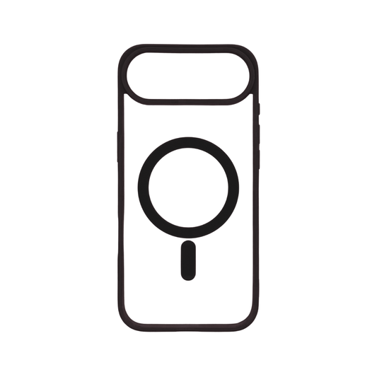 Coque transparente MagSafe rigide avec bord de couleur - iPhone 17 air