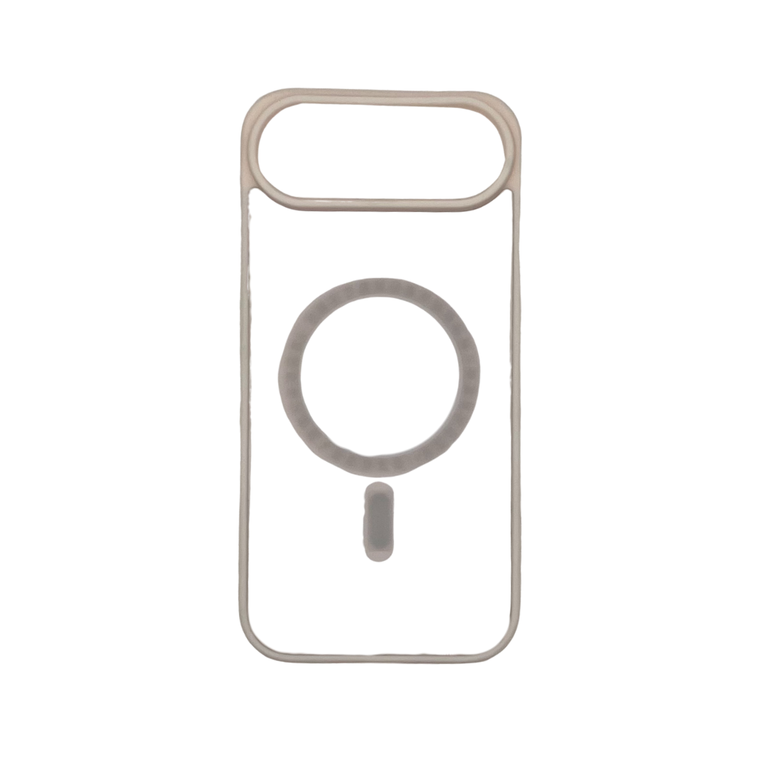 Coque transparente MagSafe rigide avec bord de couleur - iPhone 17 air