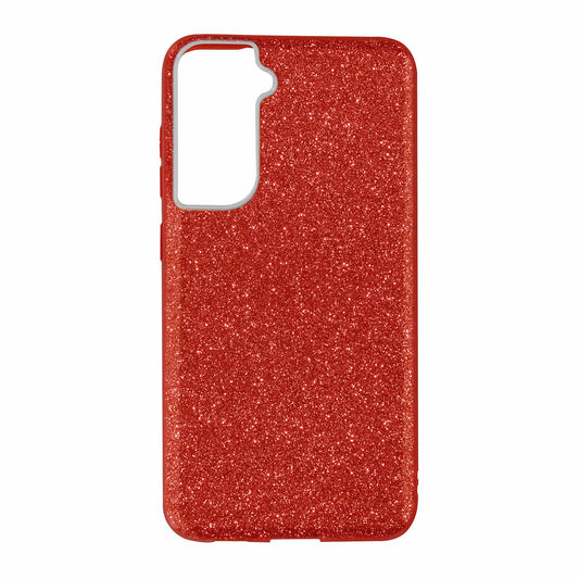 SAMSUNG Galaxy S21 FE - Coque Paillettes Rouge