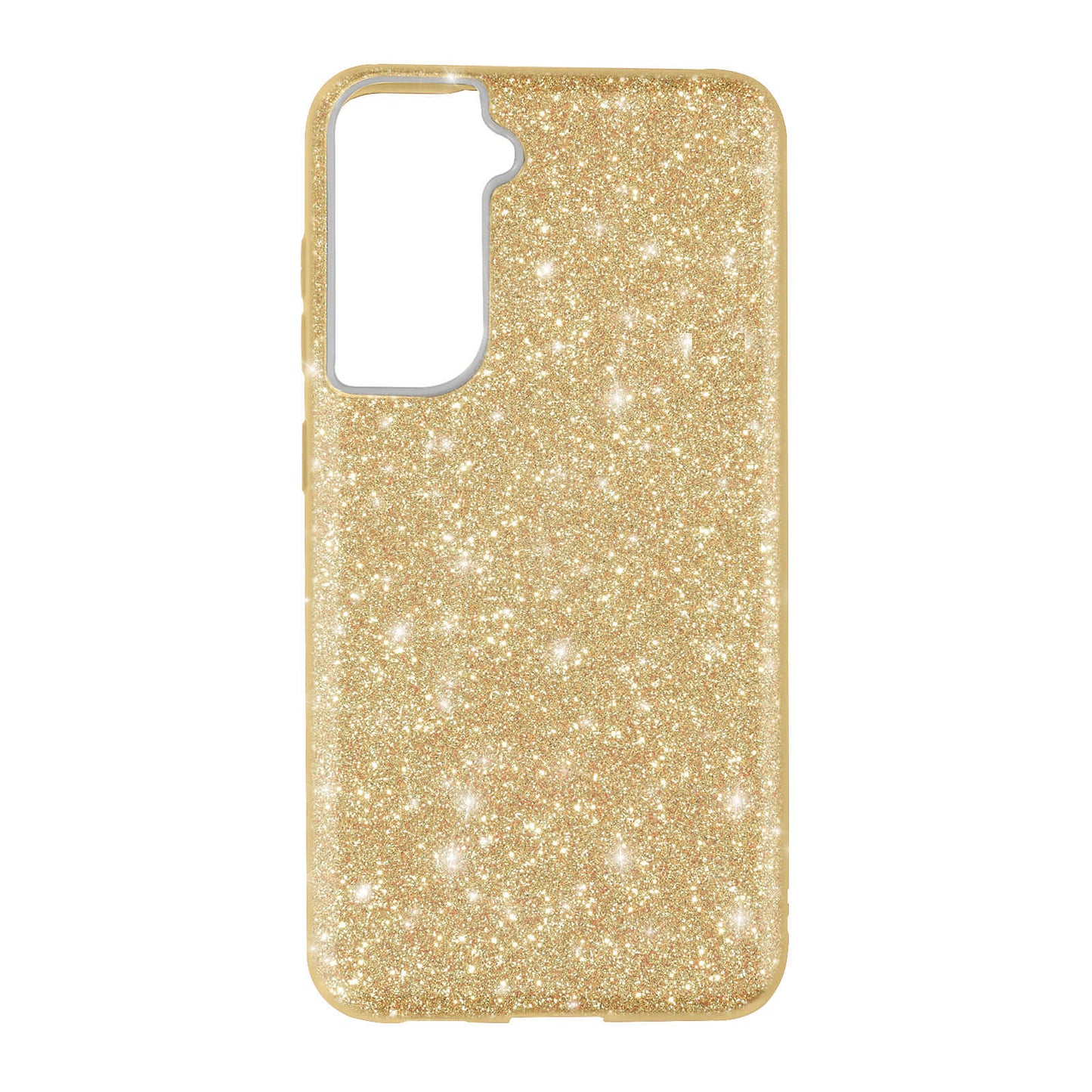 SAMSUNG Galaxy S21 - Coque Paillettes Or