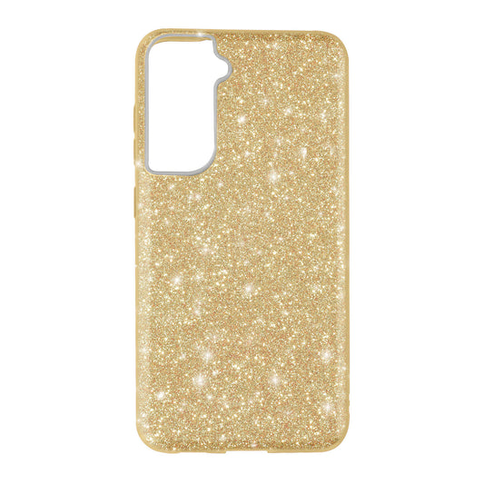 SAMSUNG Galaxy S21 FE - Coque Paillettes Or
