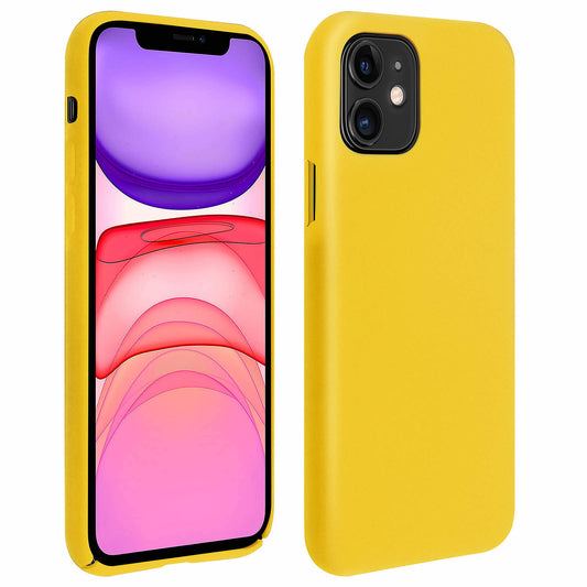 Coque silicone jaune iPhone 11