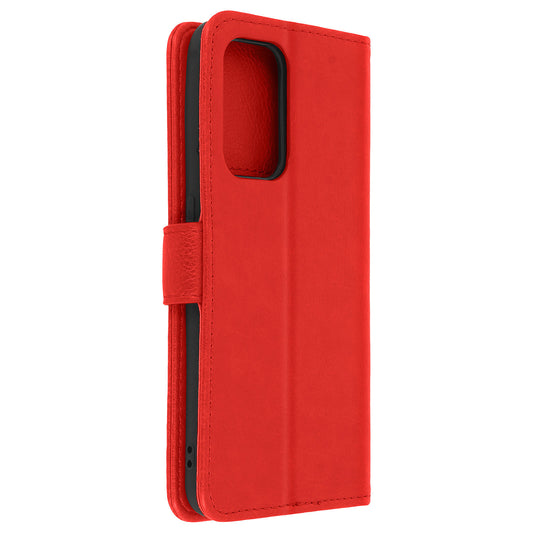 étui portefeuille rouge oppo a94 5g coque française 