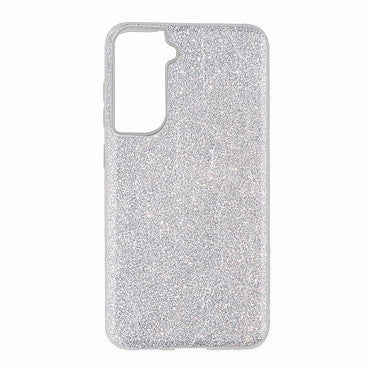 SAMSUNG Galaxy S21 - Coque Paillettes Argent