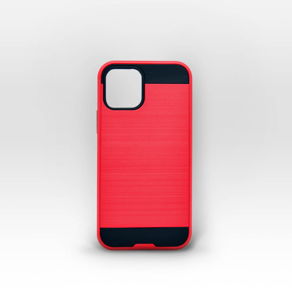 Coque carbone iPhone 12 Rouge