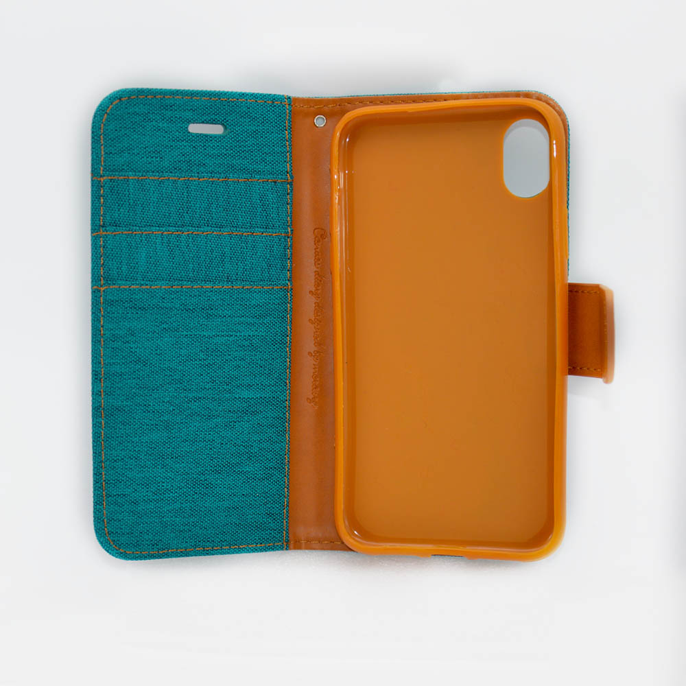 Étui IPhone XR tissus Bleu