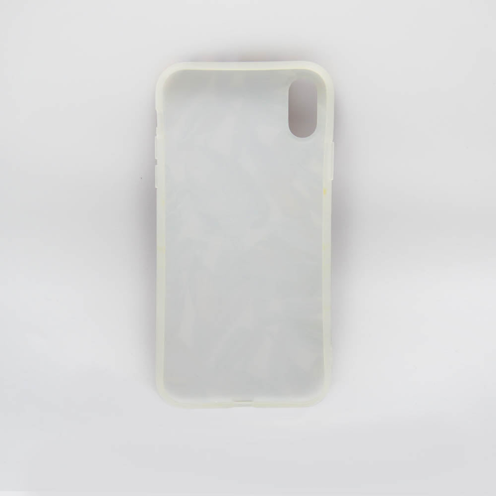 Coque motif feuilles mauve IPhone XR