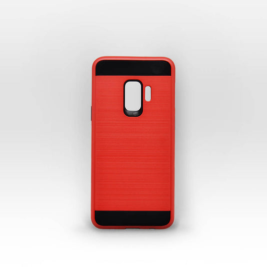SAMSUNG Galaxy S9 - Coque Carbone Rouge